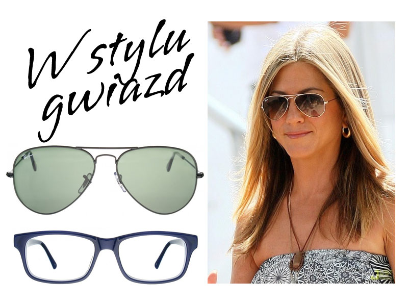 Jennifer Aniston - okulary Ray Ban